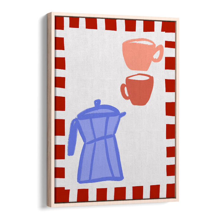 MINIMALIST BLUE COFFEE POT , KITCHEN POSTERS