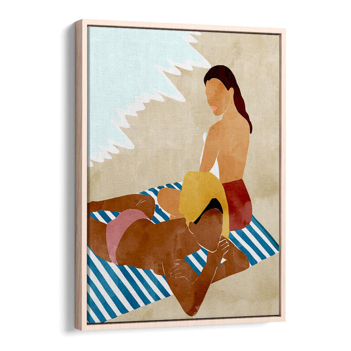 MINIMALIST BEACH SCENE , PORTRAITS & FIGURATIVE ILLUSTRATIONS