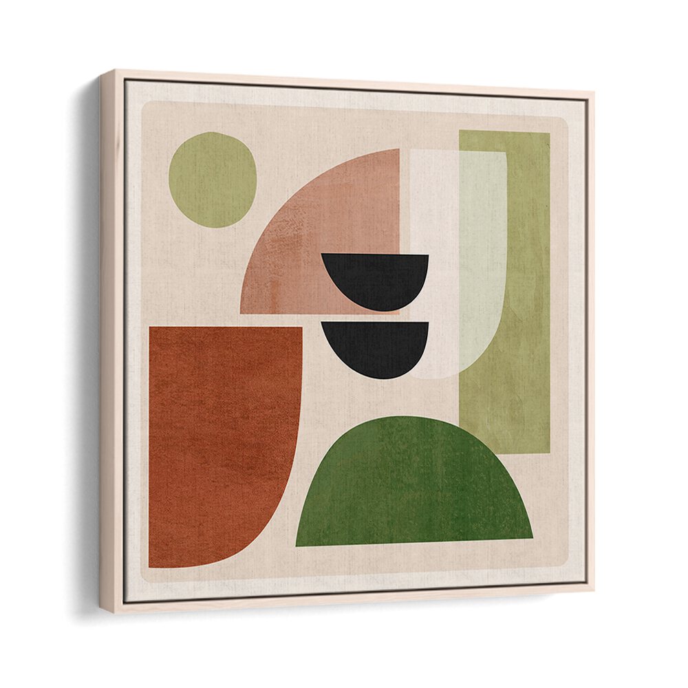 Colorful and modern ABSTRACT MINIMAL SHAPES III, BOHO ART PAINTINGS, perfect for eclectic bohemian decor.