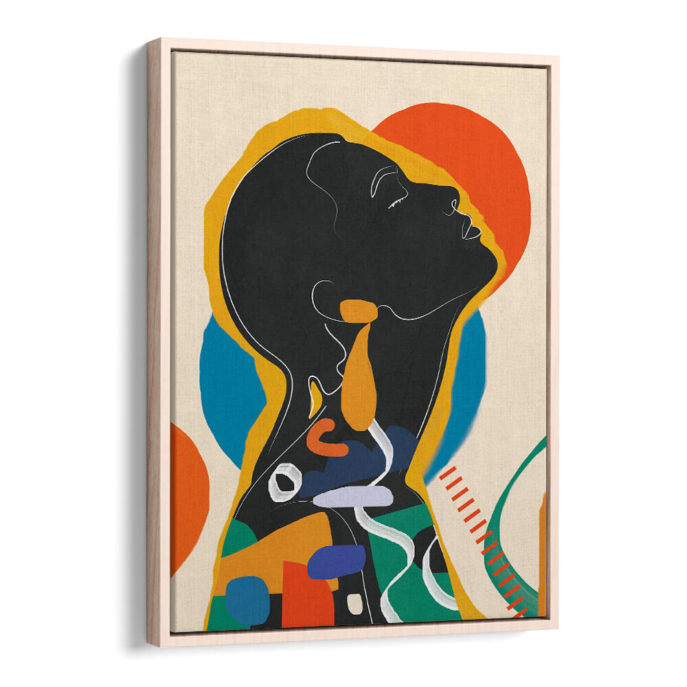 MODERN ABSTRACT WOMAN , POP ART PAINTINGS