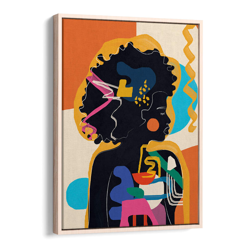 MODERN ABSTRACT WOMAN IV , POP ART PAINTINGS