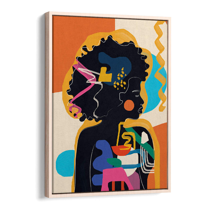 MODERN ABSTRACT WOMAN IV , POP ART PAINTINGS