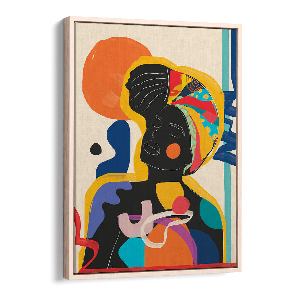 MODERN ABSTRACT WOMAN III , POP ART PAINTINGS