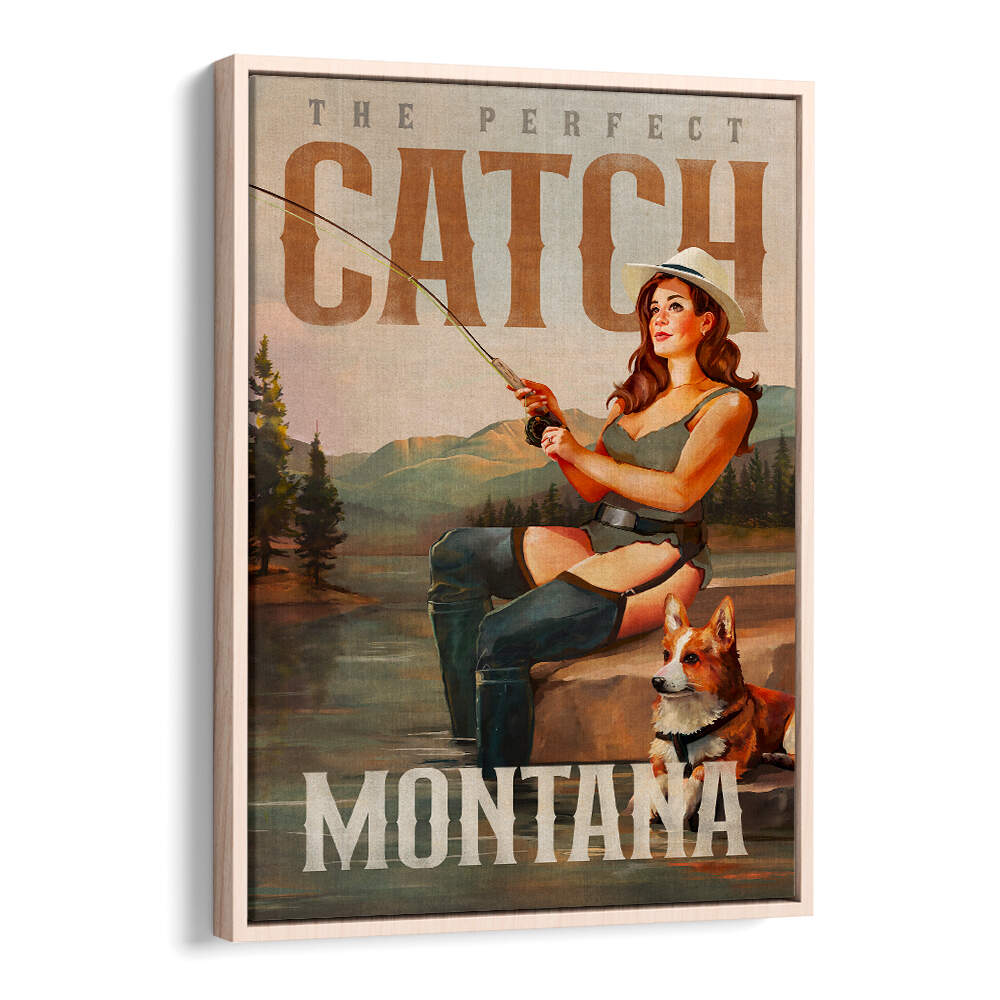 MONTANA SERENITY , VINTAGE TRAVEL POSTERS