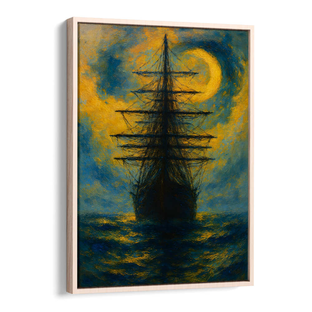 MOONLIT MAST , EXPRESSIONISM PAINTINGS