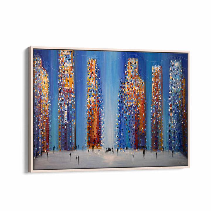 MUSIC IN THE CITY , MODERN IMPRESSIONISM PAINTINGS