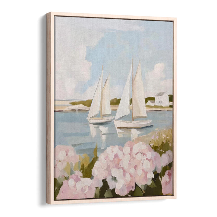 NANTUCKET SAILS , BEACH PAINTINGS