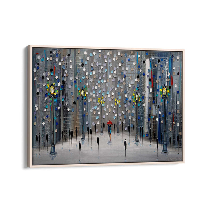 NIGHT CITY PARK , MODERN IMPRESSIONISM PAINTINGS