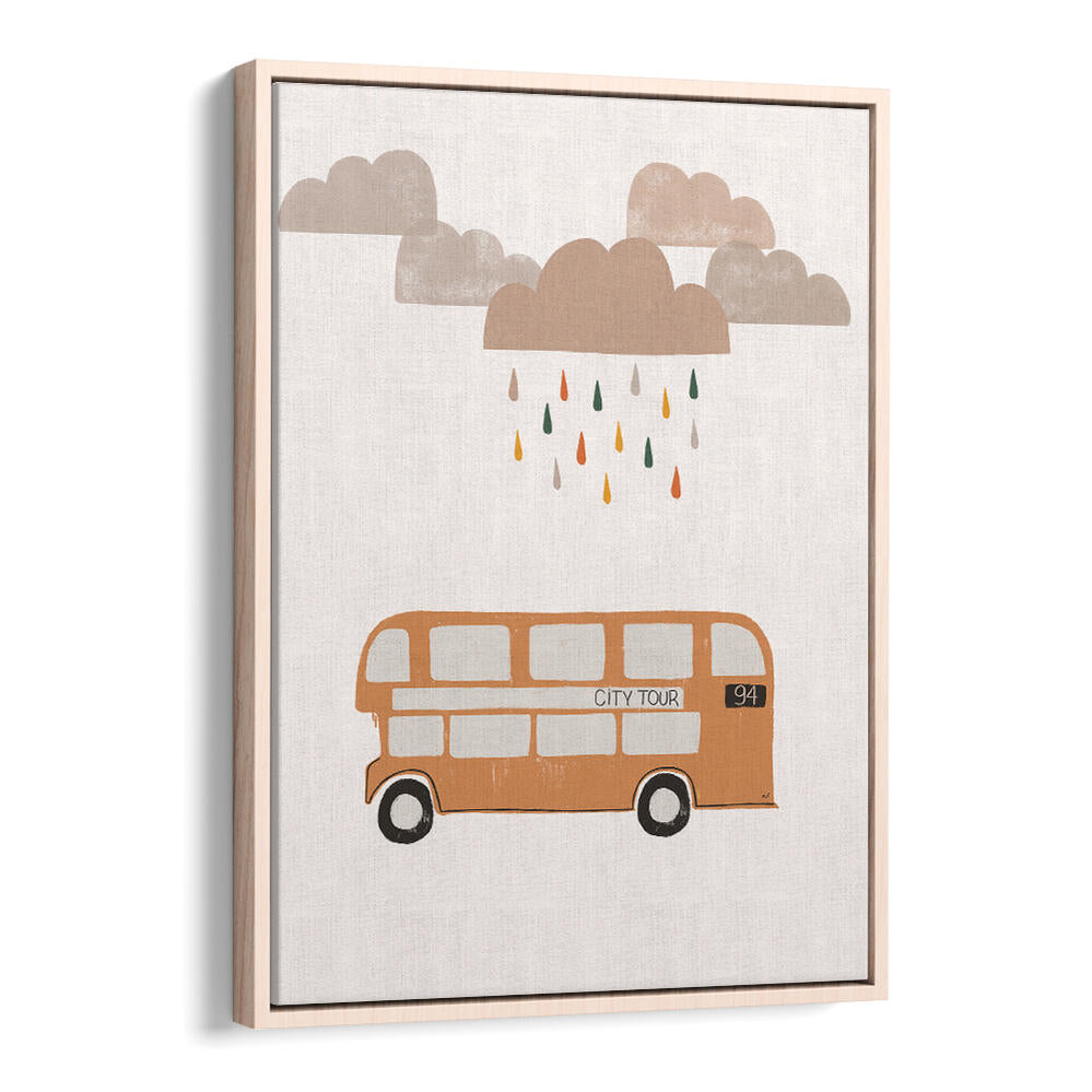 ORANGE BUS , KIDS ROOM PAINTINGS