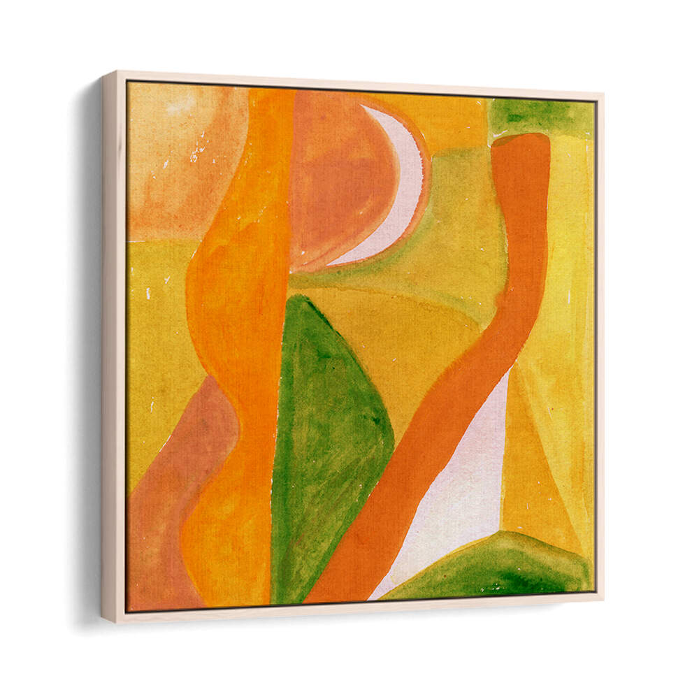 ORANGE AND GOLDEN ABSTRACT , ABSTRACT PAINTINGS