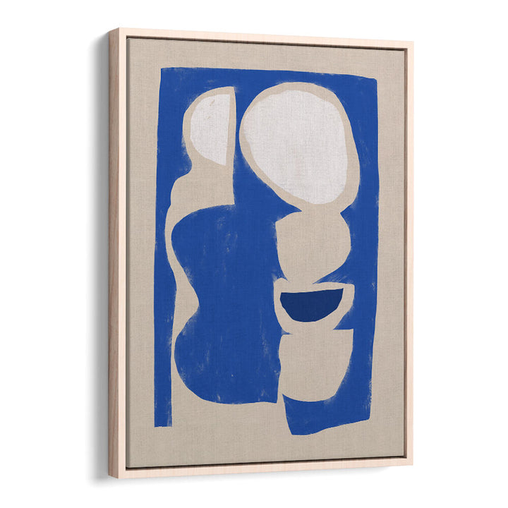 ORGANIC SHAPE CUT OUT IN BLUE , ABSTRACT PAINTINGS