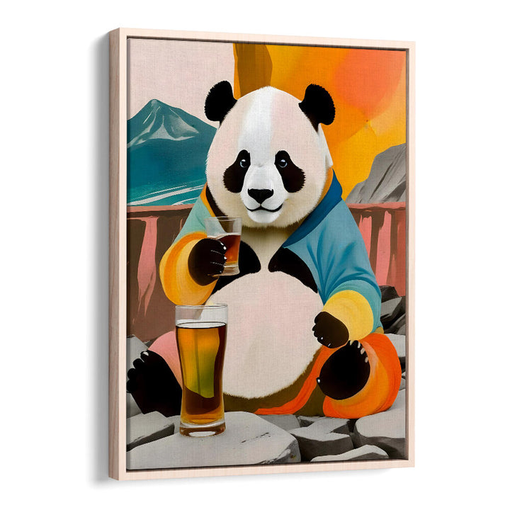PANDA BEER BUZZ , ANIMAL PAINTINGS