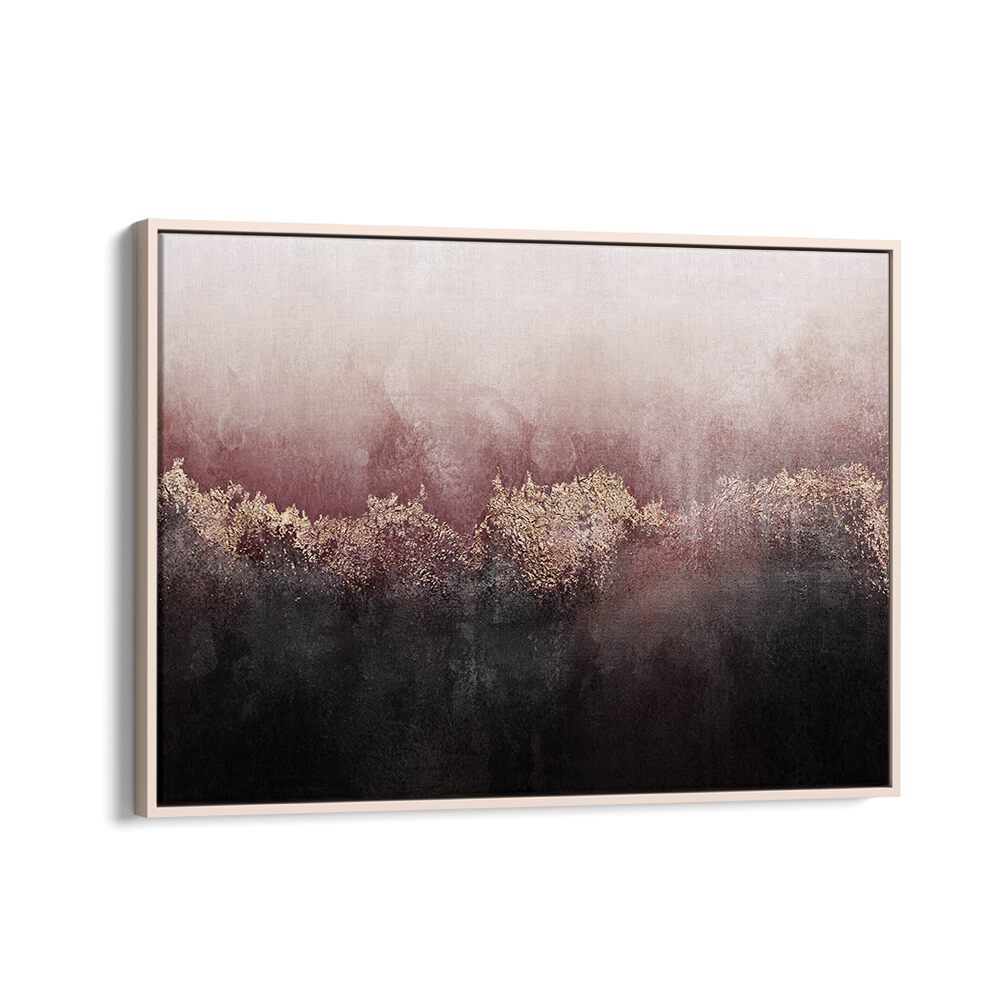 Elegant PINK SKY, ABSTRACT PAINTINGS featuring soft pink and black hues, perfect for enhancing any decor.