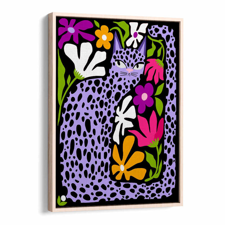 PURPLE CAT IN HIDING , FASHION POSTERS