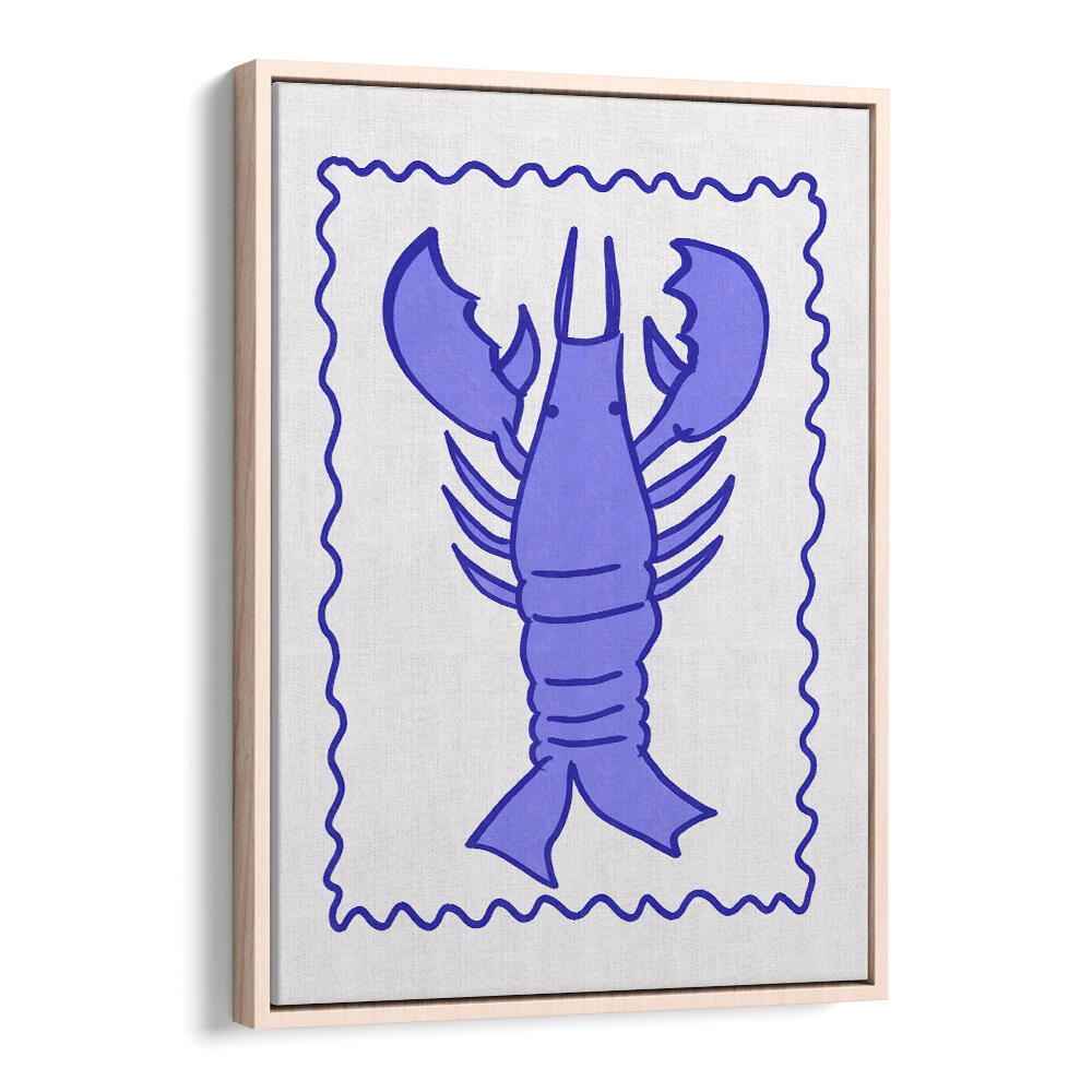 PURPLE LOBSTER STAMP , KIDS ROOM PAINTINGS