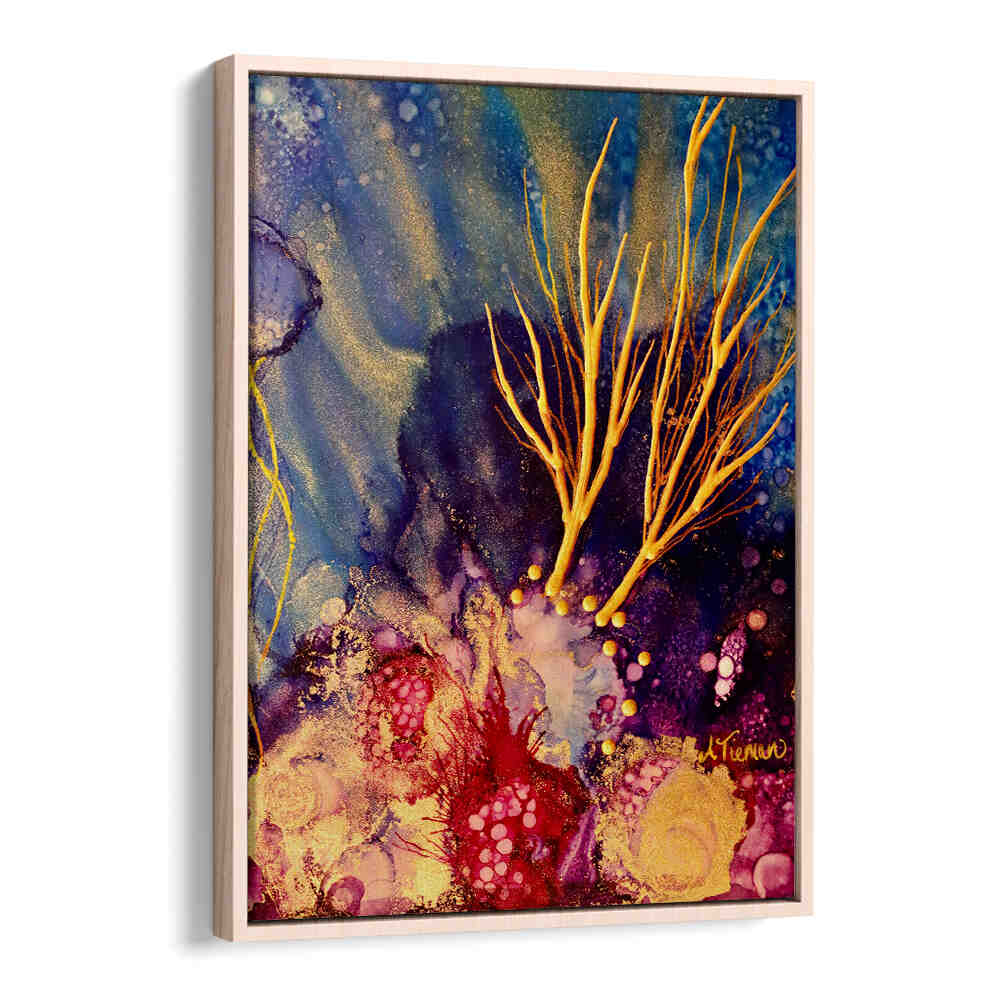 Vibrant colors of the ocean and coral in RADIANT REEF I, BEACH PAINTINGS, perfect for your coastal decor.