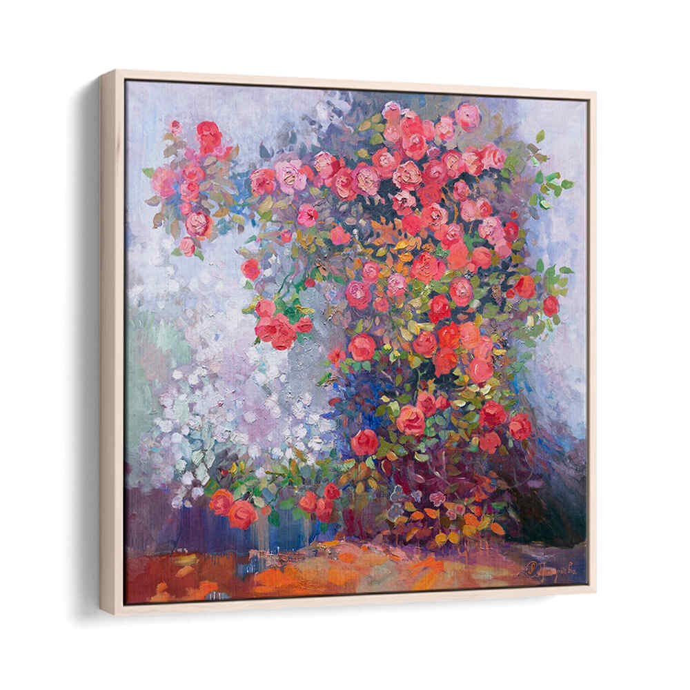 RED ROSES , FLORAL FLOWER PAINTINGS