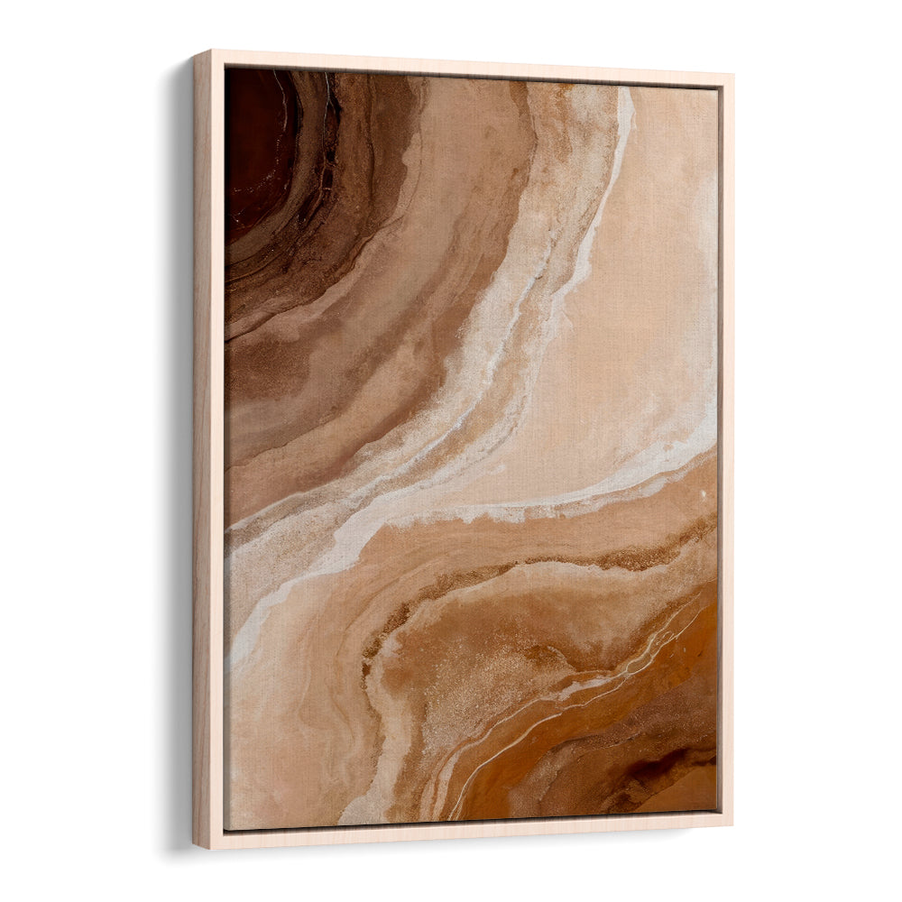 Elegant abstract painting, "SANDSTONE IN BROWN HUES," showcasing rich browns for stunning home décor.