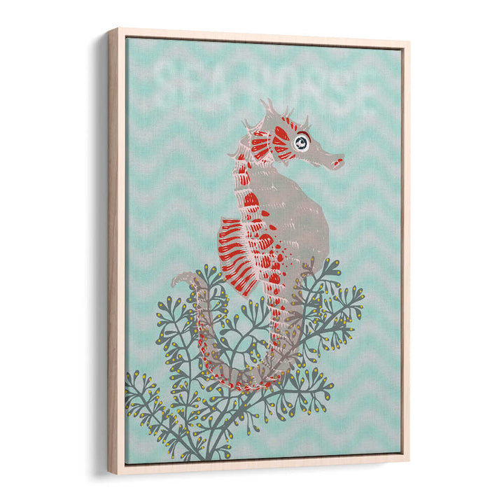 Vibrant SEA LIFE LOBSTER I, BEACH PAINTINGS showcasing a lobster amid soft waves, perfect for coastal decor.