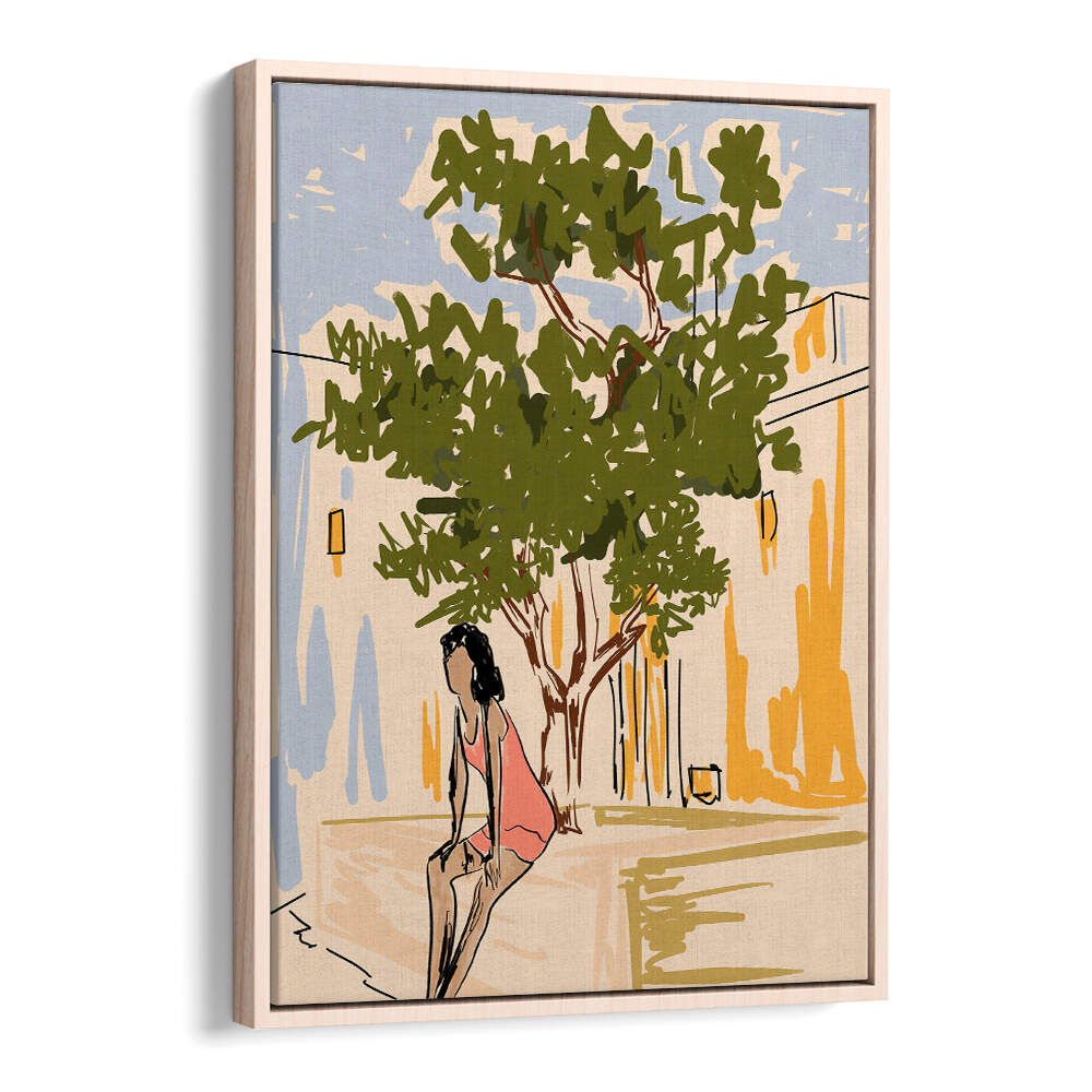 SERENE COURTYARD PAUSE , FASHION POSTERS