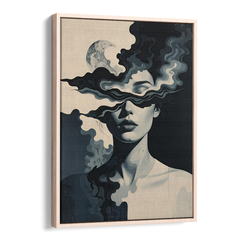 SHE WHO SEES IN SHADOWS , SURREAL ART PRINTS