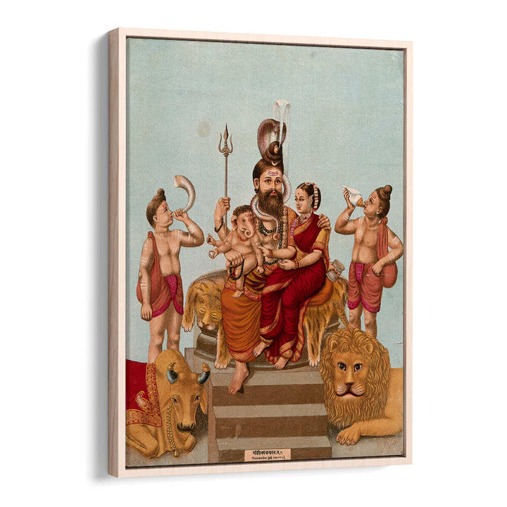 SHIVA ENTHRONED WITH HIS FAMILY
