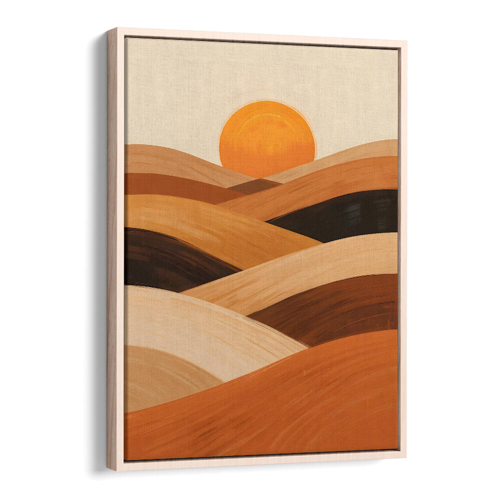 SOFT SAND WAVES AT SUNSET , LANDSCAPE PAINTINGS