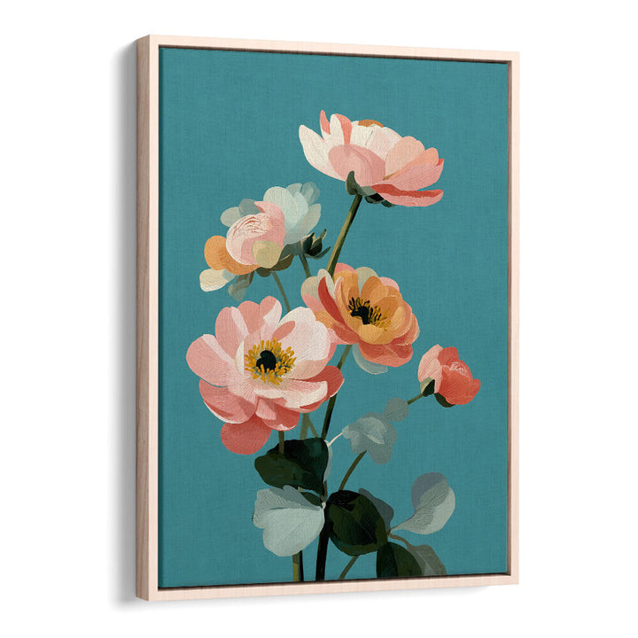 SOFT SPRING BOTANICALS , FLORAL FLOWER PAINTINGS
