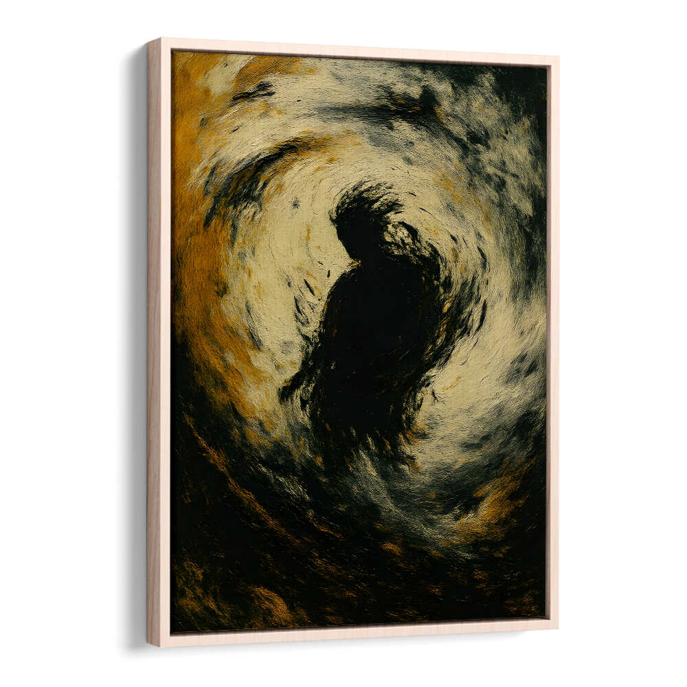 SOLITARY WHITE DRESS , EXPRESSIONISM PAINTINGS