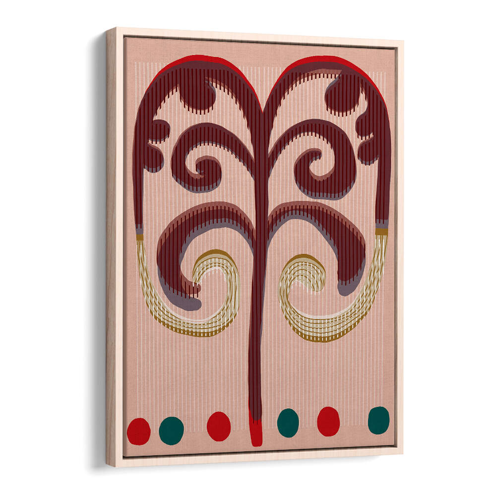 SPIRALING FRONDS , BOHO ART PAINTINGS