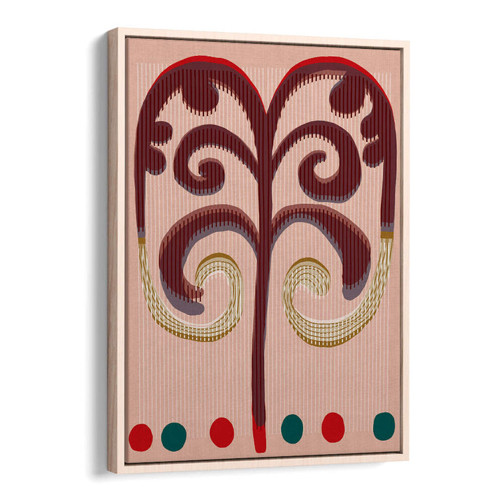 SPIRALING FRONDS , BOHO ART PAINTINGS