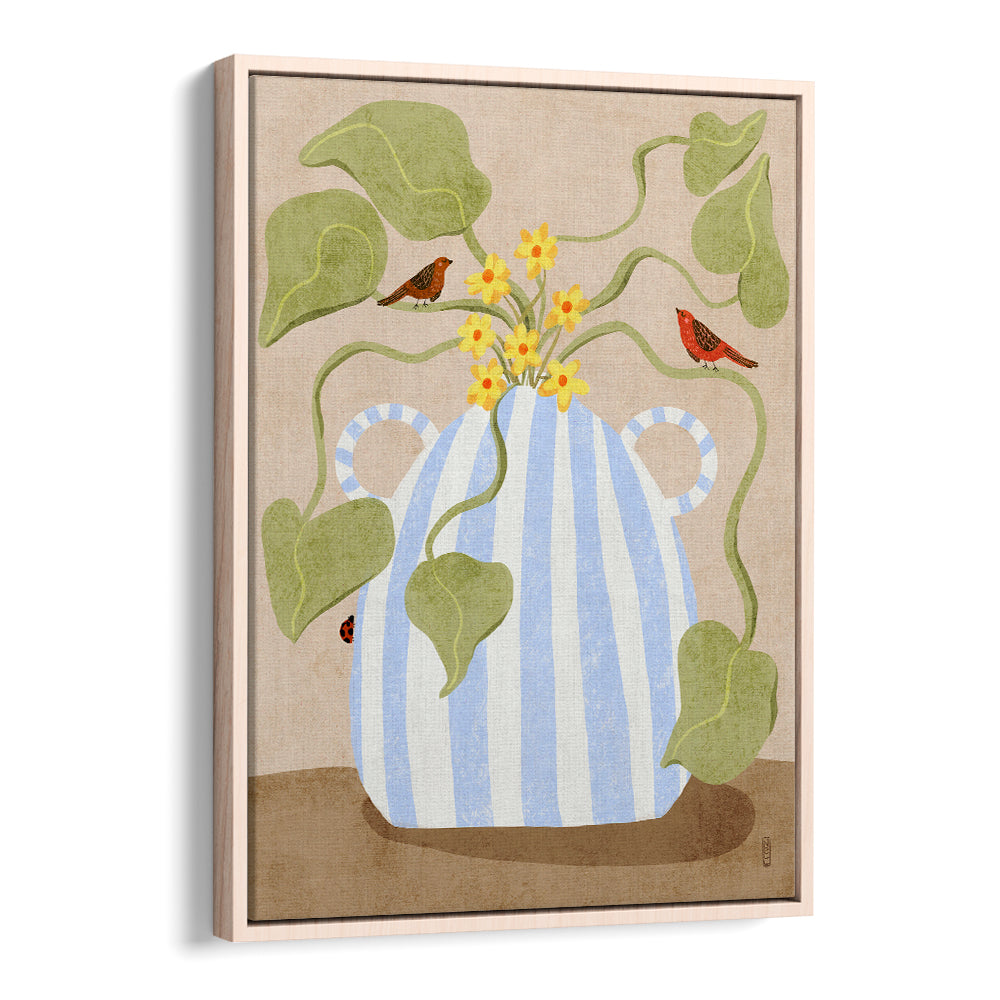 SPRING FLOWERS AND BIRDS