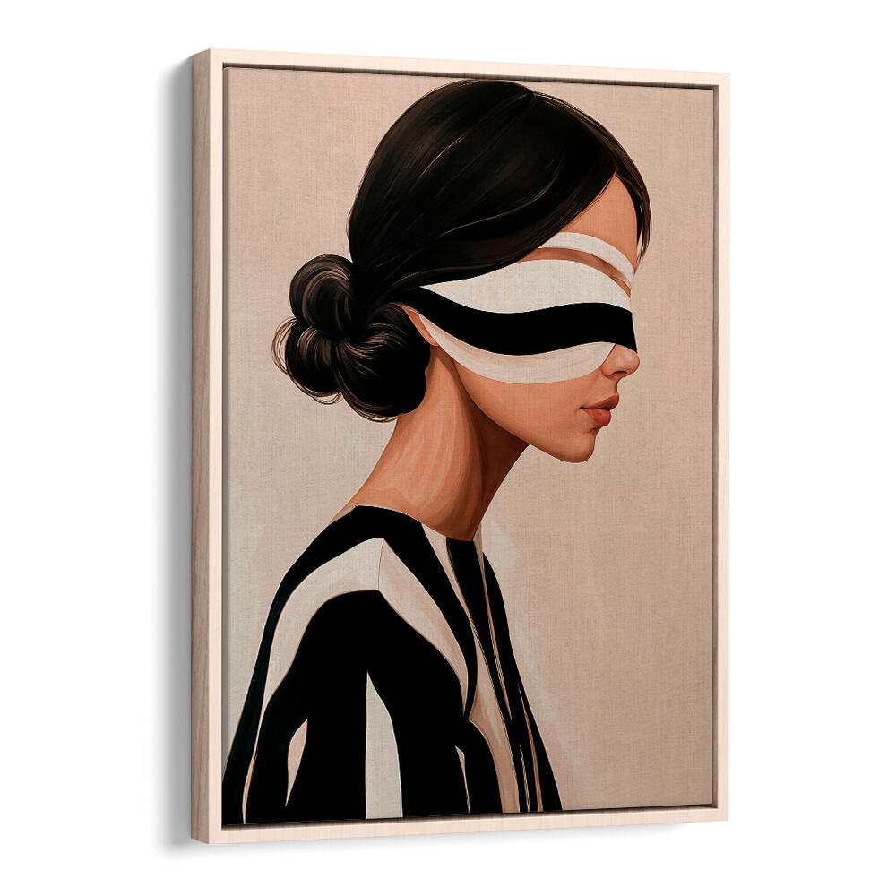 STUDIO PALETTE WOMAN XI , PORTRAITS & FIGURATIVE ILLUSTRATIONS