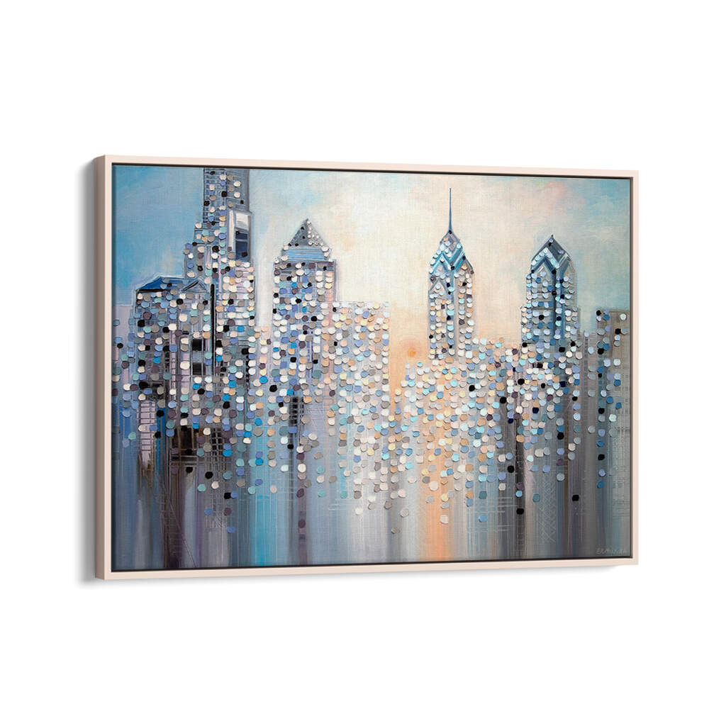 SUNRISE IN PHILADELPHIA , MODERN IMPRESSIONISM PAINTINGS