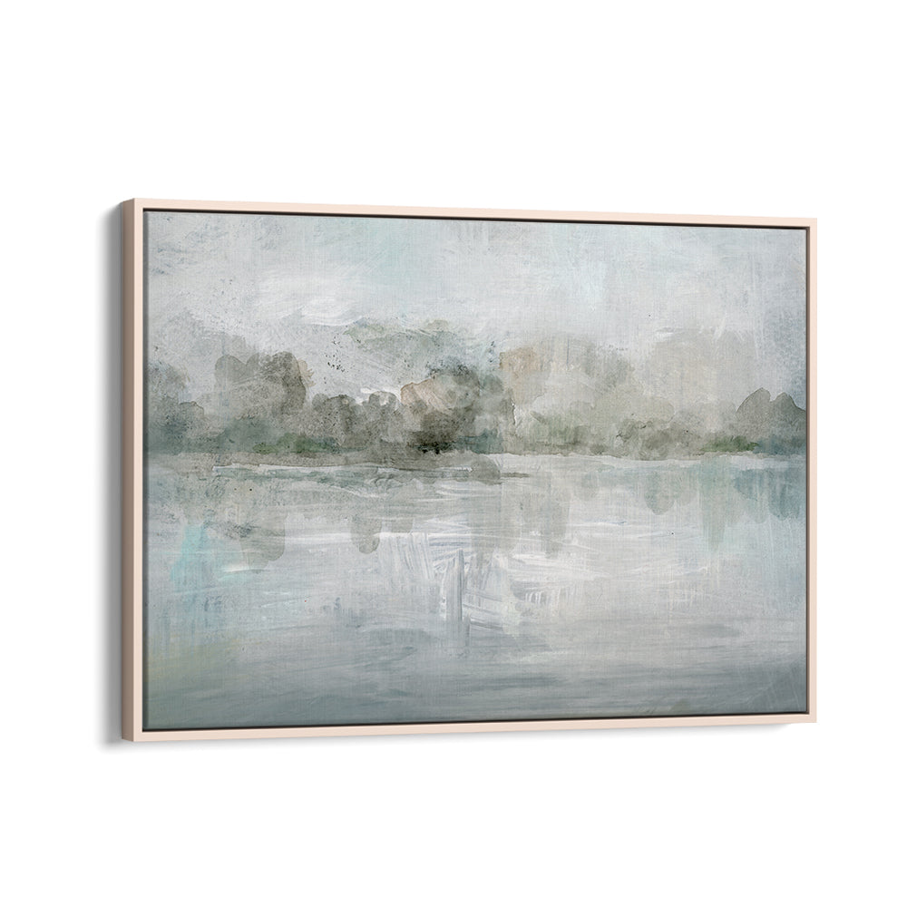 Serene TRANQUIL MISTY LAKE, LANDSCAPE PAINTINGS enhance any space with calming beauty and reflection. Perfect for nature lovers.