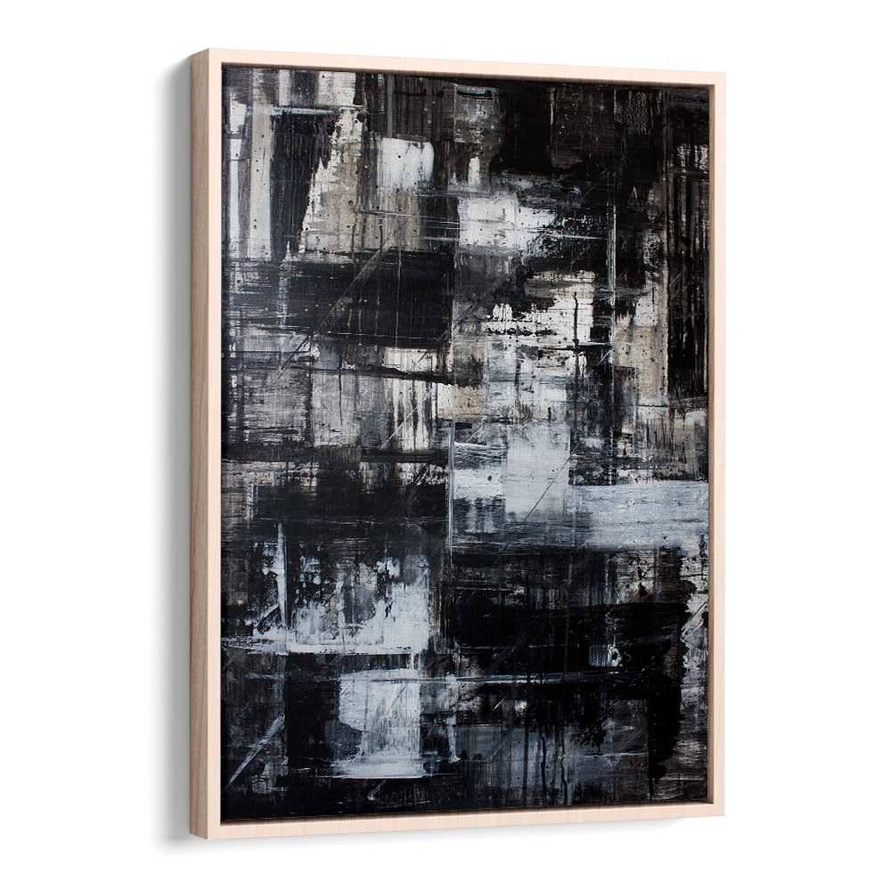 TEXTURED BLACK WHITE ABSTRACT
