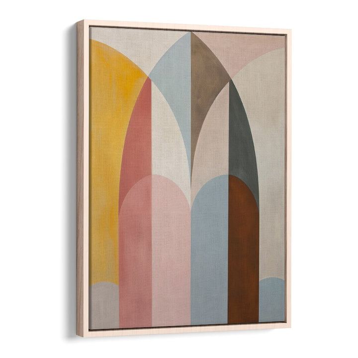 Stylish geometric art print featuring soft arches in pastel colors, ideal for modern decor—THE ARCH, GEOMETRIC ART PRINTS.