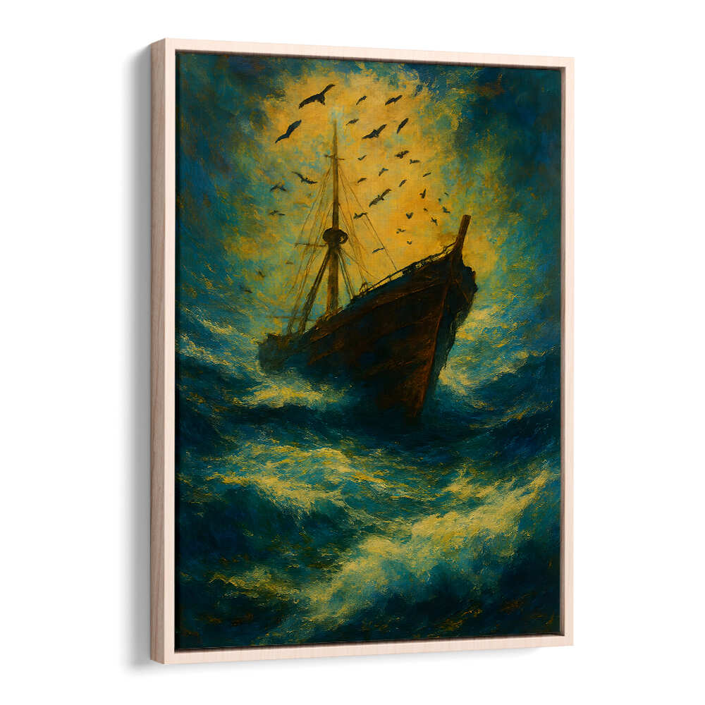 THE LAST DESCENT , EXPRESSIONISM PAINTINGS