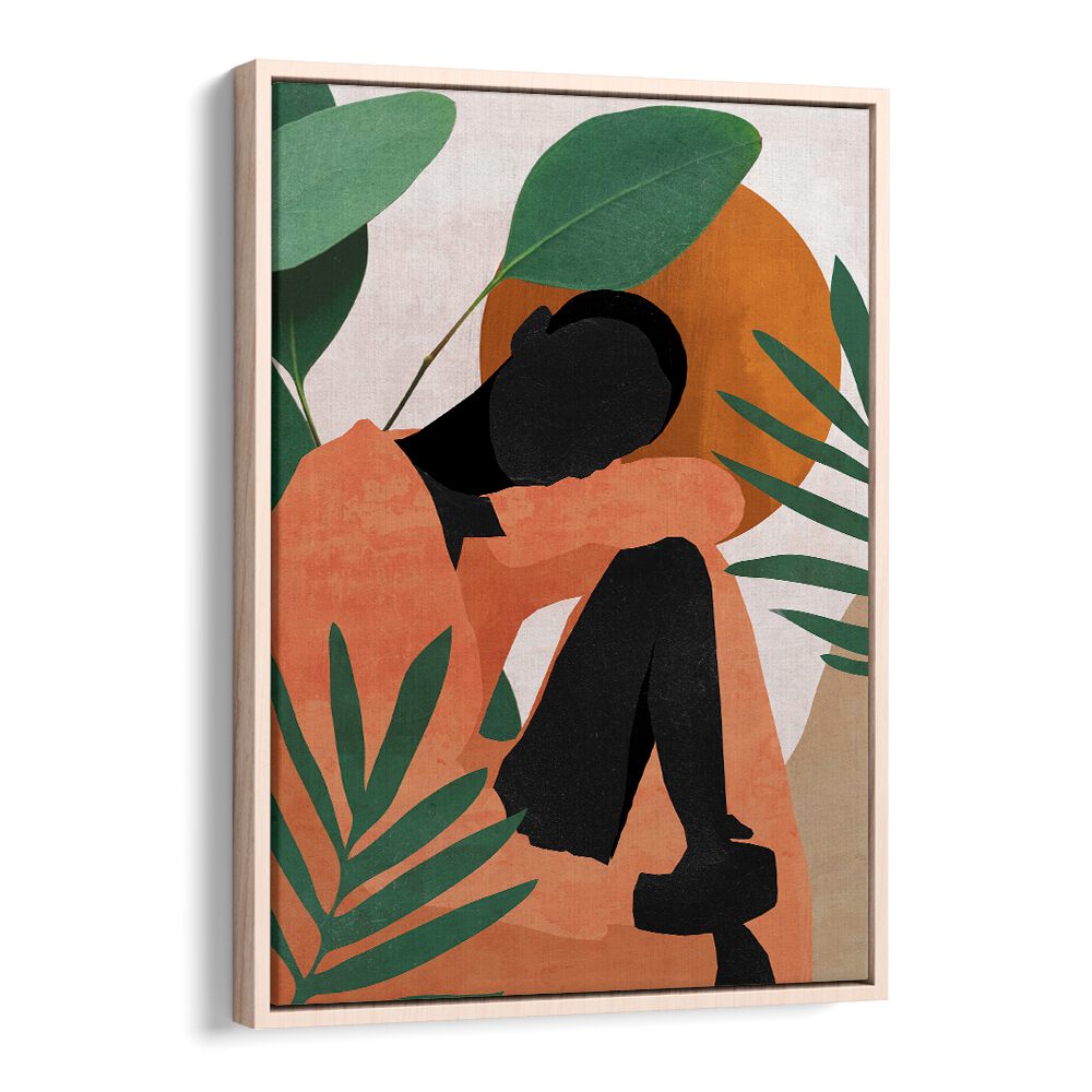 TROPICAL GIRL SHAPE II, PORTRAITS showcases vibrant colors and abstract expressions in a stunning figurative illustration.