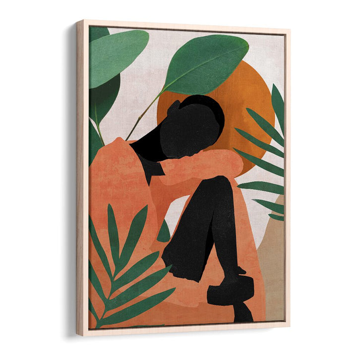 TROPICAL GIRL SHAPE II, PORTRAITS showcases vibrant colors and abstract expressions in a stunning figurative illustration.