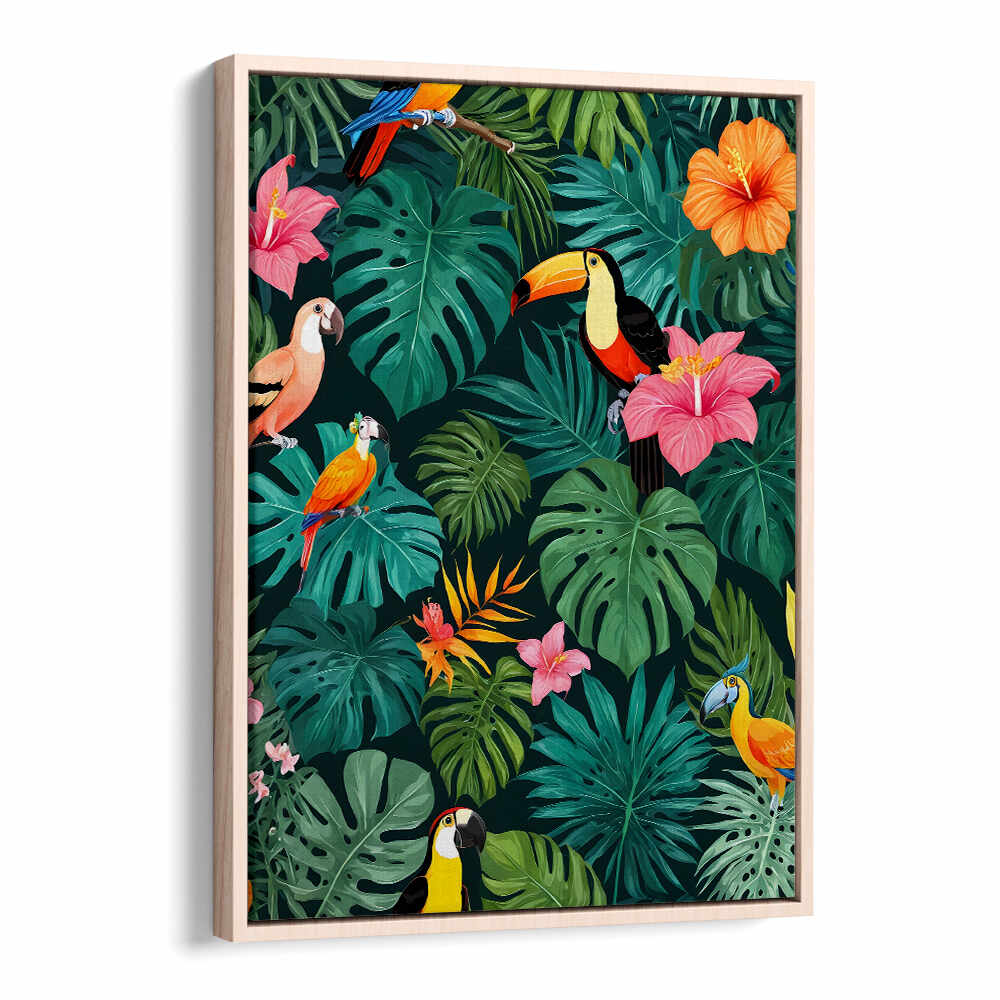 TROPICAL PARADISE , ANIMAL PAINTINGS