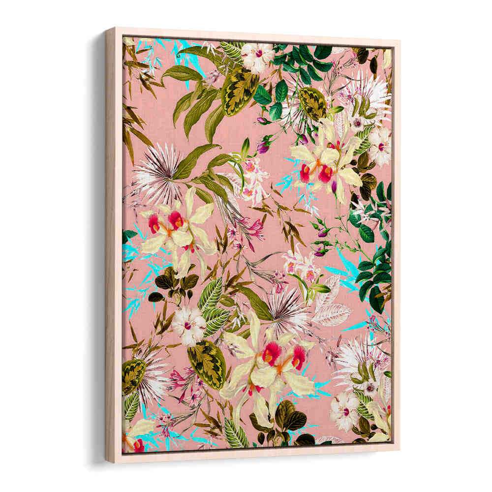 TROPICAL PINK ORCHIDS , FLORAL FLOWER PAINTINGS