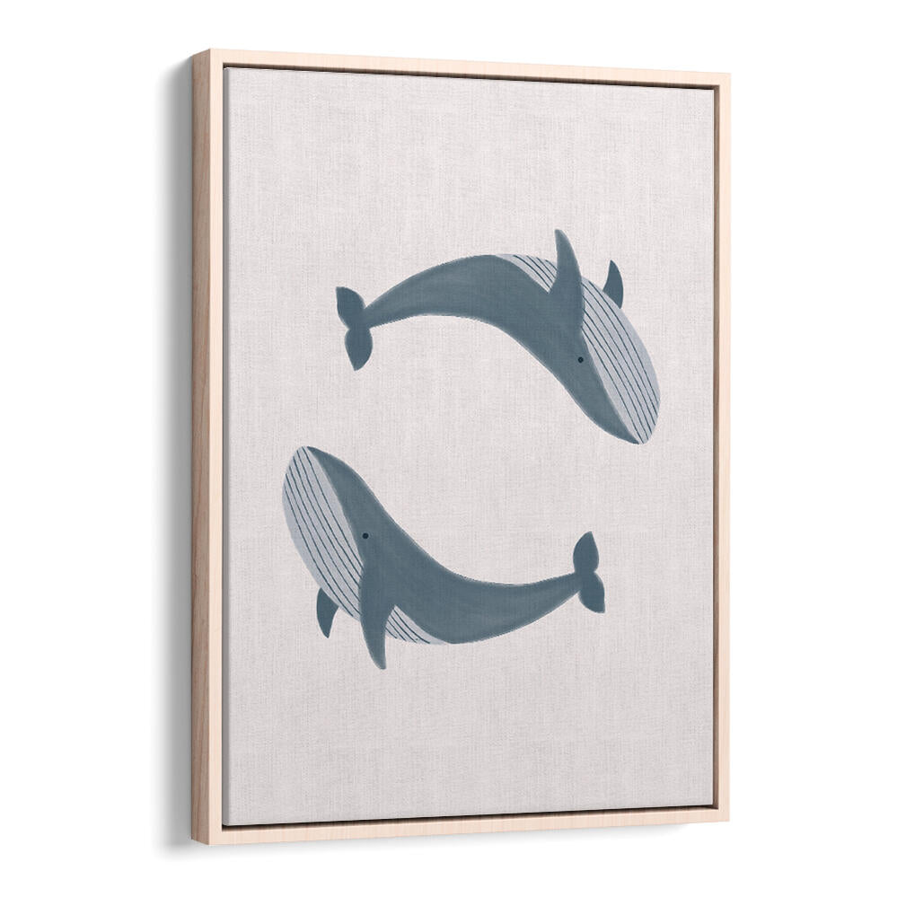 TWO WHALES , KIDS ROOM PAINTINGS