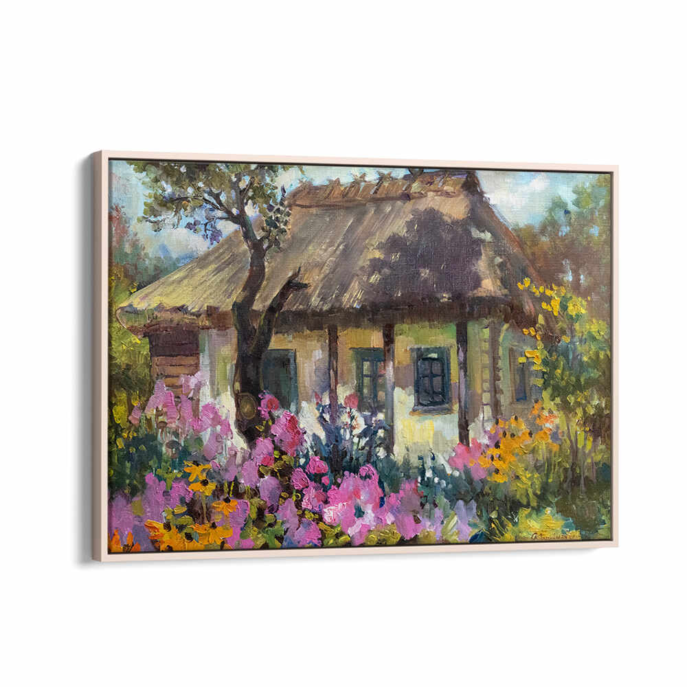 INDIAN HUT ,INDIAN ART PAINTINGS