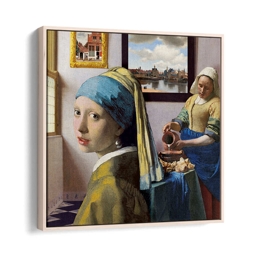 VERMEER'S GIRLS , ALTERED ART PRINTS