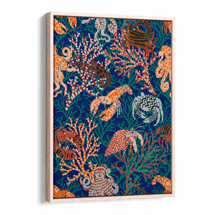 Colorful marine life and coral featured in VIBRANT CORAL II, BEACH PAINTINGS for a tranquil coastal vibe.