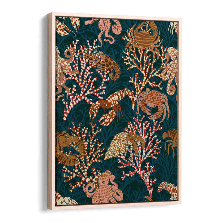 Vibrant CORAL REEF I beach paintings showcase colorful sea life, perfect for transforming your coastal living space.