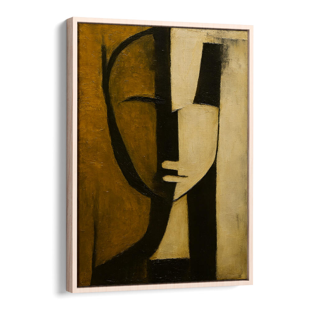 WATCHER BEHIND THE PILLAR , EXPRESSIONISM PAINTINGS