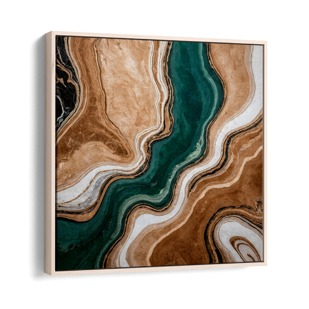 WAVY PATTERNS IN EARTH, ABSTRACT PAINTINGS feature organic designs in rich earth tones for elegant home décor.