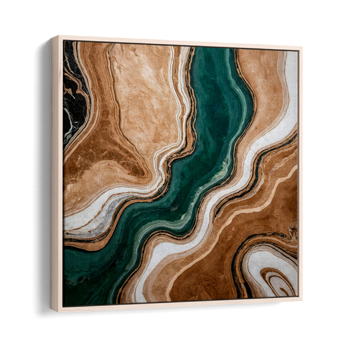 WAVY PATTERNS IN EARTH, ABSTRACT PAINTINGS feature organic designs in rich earth tones for elegant home décor.